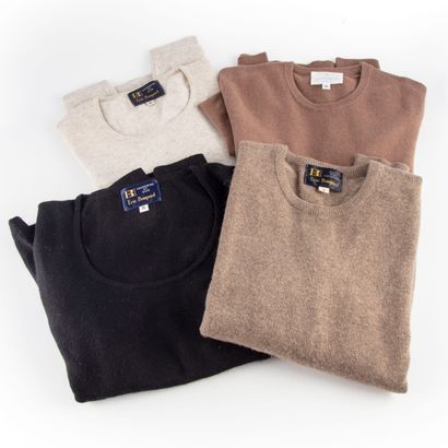 BOMPARD Eric BOMPARD 

Four cashmere round neck sweaters

Size M 

Condition of ...