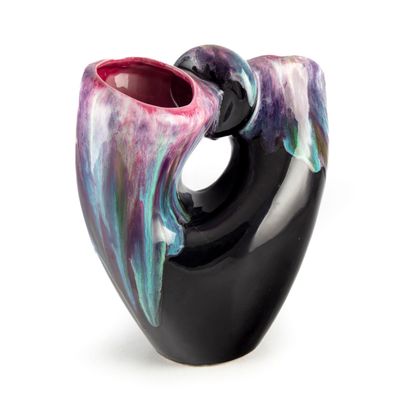 VALLAURIS VALLAURIS 

Vase in glazed earthenware 

H. 30 cm