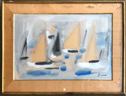 POSCO Pierre BOSCO (1909-1993)

Sailing boats

Gouache and watercolor

Signed lower...