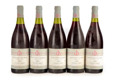 null "11 bouteilles Nuits Saint Georges 1987 1er Cru ""Clos de l'Arlot"" Domaine...