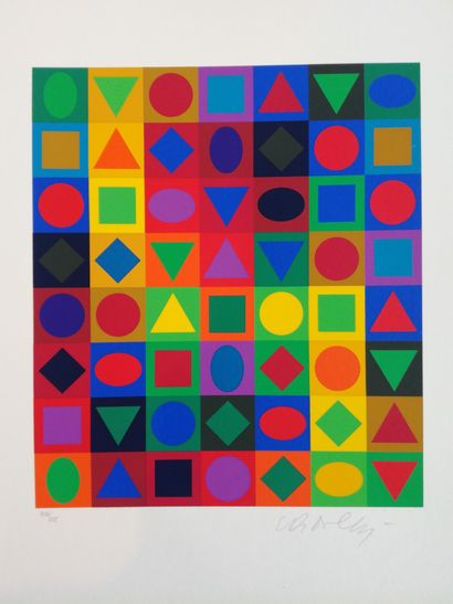 null VASARELY. FERRIER (Jean-Louis). Interviews with Victor Vasarely. Paris, Denoël,...