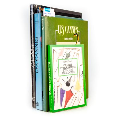 null Set of four books on canes: 

- Sylvie Girard, Cannes and Umbrellas and their...