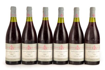 null "6 bouteilles Nuits Saint Georges 1987 ""Clos des forêts Saint-Georges"" Domaine...