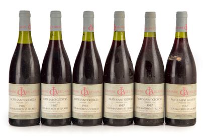 null "6 bouteilles Nuits Saint Georges 1987 ""Clos des forêts Saint-Georges"" Domaine...