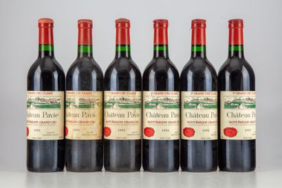 null "6 bottles Château Pavie 1993 1er GCC (A) Saint Emilion Grand Cru

(E. f, 3...