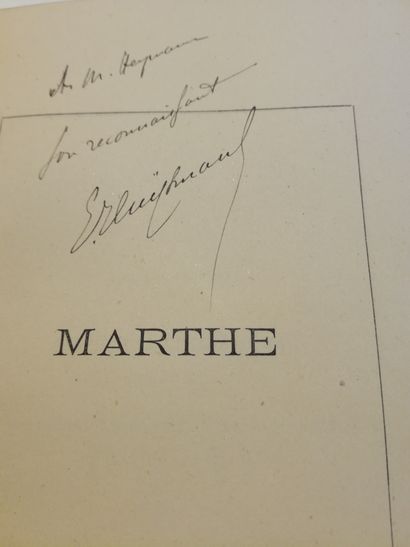 null HUYSMANS (Joris-Karl). Marthe. History of a girl. Brussels, J. Gay, 1876. In-12,...
