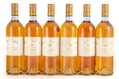 null "6 bottles Château Rieussec 2002 1er Cru Sauternes

(N. tlb, E. la, lm, tlg...