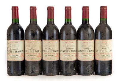 null "6 bouteilles Château Lynch Bages 1990 5e GC Pauillac

(E. f, m, tlg)"