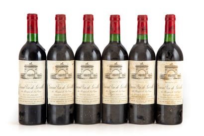 null "6 bottles Château Léoville las Cases 1981 2nd GC Saint-Julien

(N. tlb, E....