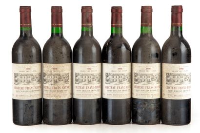 null "12 bouteilles : 1 Châtean Franc Mayne 1988 1er GC Saint-Emilion Grand Cru,...