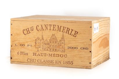 null "6 bouteilles Château Cantemerle 2000 5e GC Haut-Médoc

(CBO)"