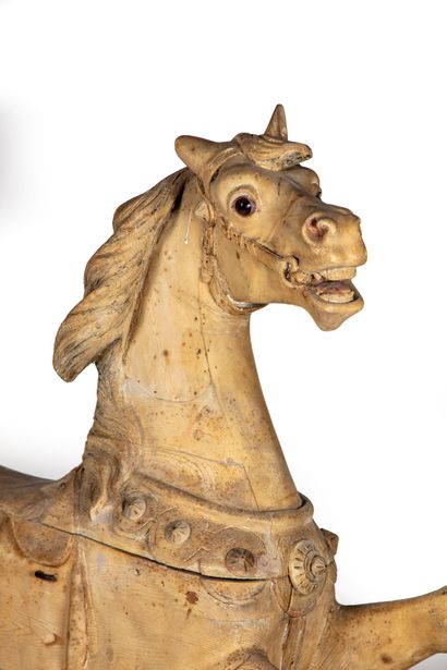 null ANONYMOUS - In the taste of Gustave Bayol

Important carved wood prancing horse,...