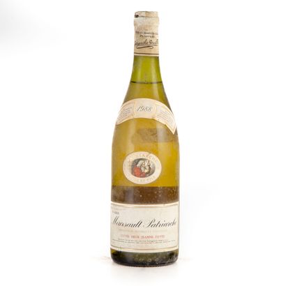 1 bottle Meursault Patriarche 1988 Cuvée...