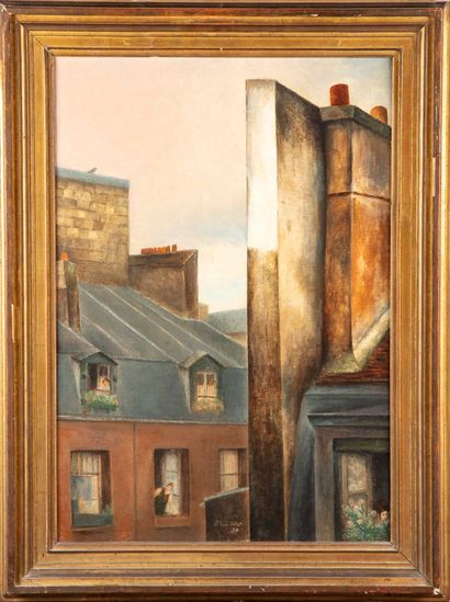 RIMBERT René RIMBERT (1896-1991)

The roofs 

Oil on canvas, signed and dated 1924...