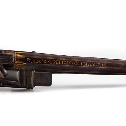 null Caucasian flintlock pistol of Cherkessian type

Wooden stock with a walrus ivory...