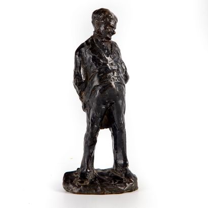 DAUMIER After Honoré DAUMIER (1808-1879)

The Good Living

Bronze with brown patina

Monogrammed...