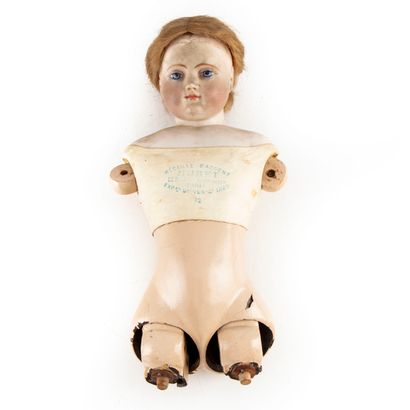 HURET HURET, Calixte France XIXth - circa 1870

Fashion doll, head in pressed cookie,...