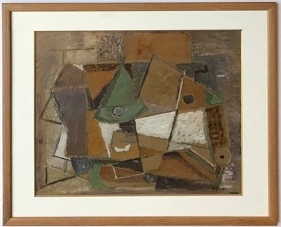 PEN-KOAT Pierre PEN-KOAT (1945)

Composition cubiste

Huile sur papier marouflée...