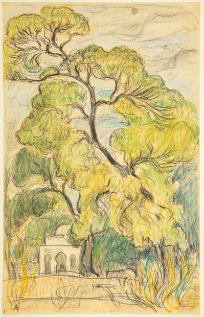 SUREDA 
André SURÉDA (1872-1930)




Mediterranean landscape with oriental building




Charcoal...