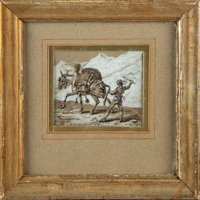 VERNET Carle VERNET (1758 -1836 )

Italien avec sa mule au repos et Italien poussant...