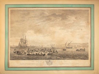 VERNET After Claude-Joseph VERNET (1714-1789), engraved by Charles-Nicolas COCHIN...