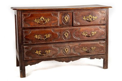 null Chest of drawers in natural wood 

Provincial work, early 19th century