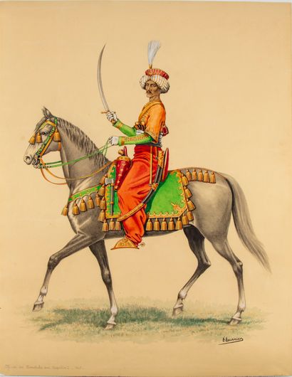 null F. FOURNIER (XXth)

Officer of the Mamelukes under Napoleon I. 1805

Watercolor...