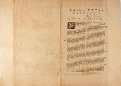 null JANSSON (Jean) - Vers 1630 

Le Pais de Caux 

Gravure en couleur, imprimé à...