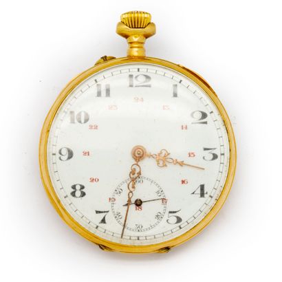 null Men's pocket watch in yellow gold

Gross weight : 51 g.