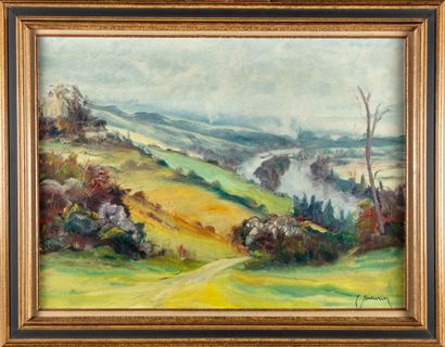 null Jean SIEURIN (1931)

Landscape on the Seine 

Oil on canvas, signed lower right...
