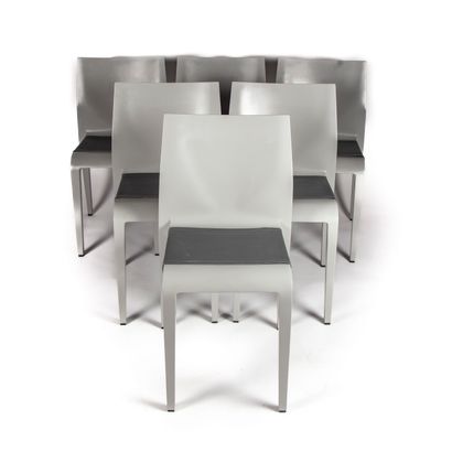 null Riccardo BLUMER (1959)

Suite of six chairs model "Laleggera 301" in injection...