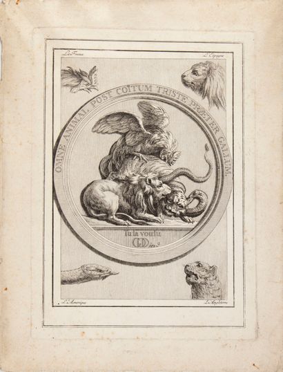 null FRENCH SCHOOL

"Omne Animal Post Coïtum Triste Praeter Gallum - you wanted it".

Engraving...