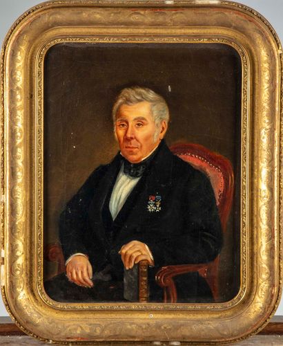 null french school of the 19th century 

Portrait of a man of quality

35 x 28 cm...