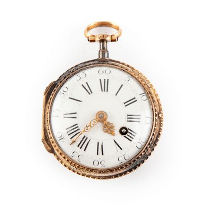 Gold (18k) pocket watch of different tones...