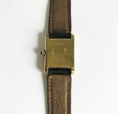 CARTIER CARTIER - circa 1980

Ladies' watch Tank Must model by Cartier in 925 gold-plated...