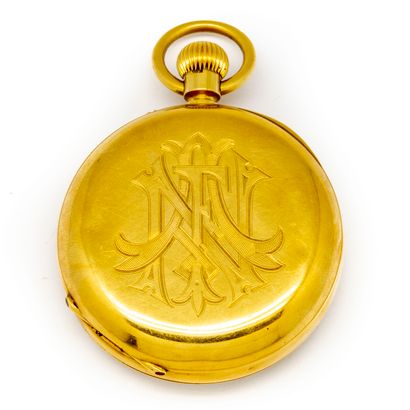 null Men's pocket watch in gold with double bowl and numerals

Gross weight: 115.5...