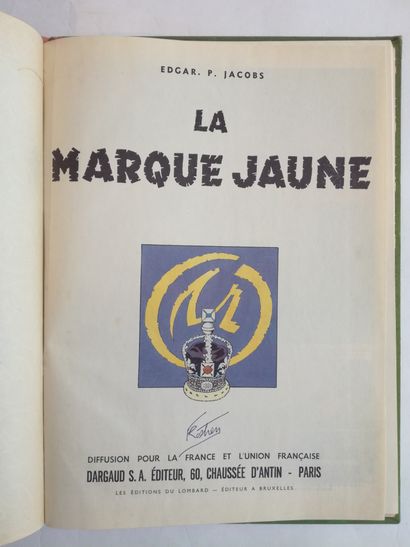 null MARTIN (Jacques). La grande menace. Bruxelles, Ed. du Lombard, cop. 1954. Album...