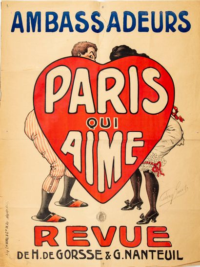null Anna BARET (XIXe)

Affiche pour Ambassadeurs. Paris qui aime, Revue de H. de...