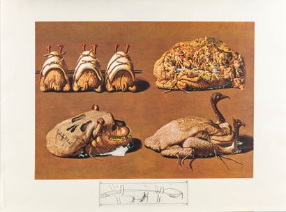 null Salvador Dalí (1904-1989)

The Gala Dinners. 1971. Lithograph after collages...