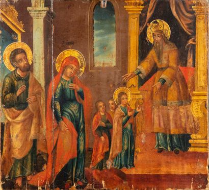 null EASTERN SCHOOL

Presentation of Christ in the Temple

Oil on panel with gold...