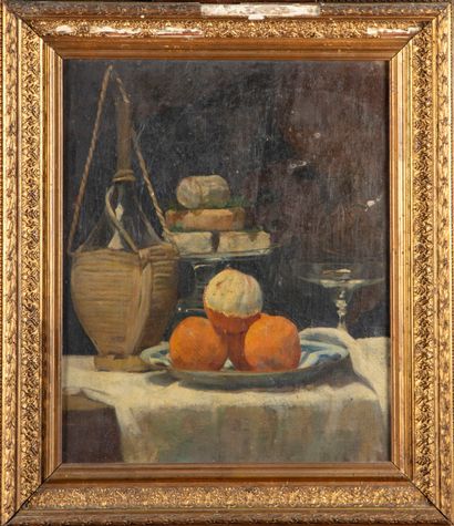 null french school of the 19th century

Still life with oranges

Oil on canvas 

44...