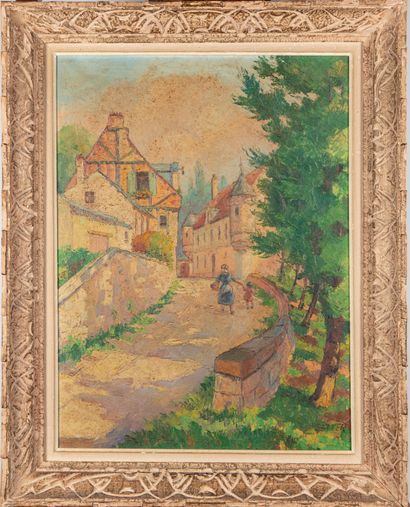 null 20th century FRENCH SCHOOL

Landscape 

Pair of oil on canvas, signed "Setter

61...