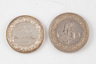  Médaille de mariage en argent, par N. GATTEAUX F., porte l'inscription "La Bienfaisance...