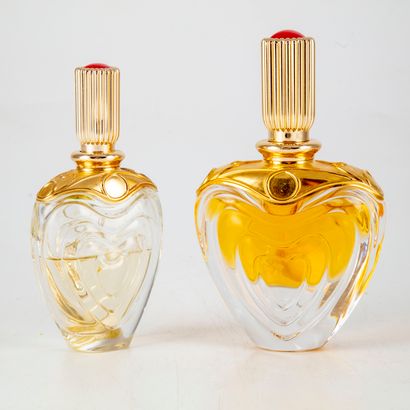 ESCADA 
Ensemble de deux flacons parfums,...