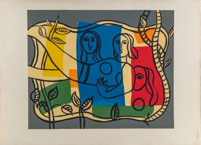 null A lot of lithographs in colors by or after Takis, F. Léger, H. Sandoz Each 56...