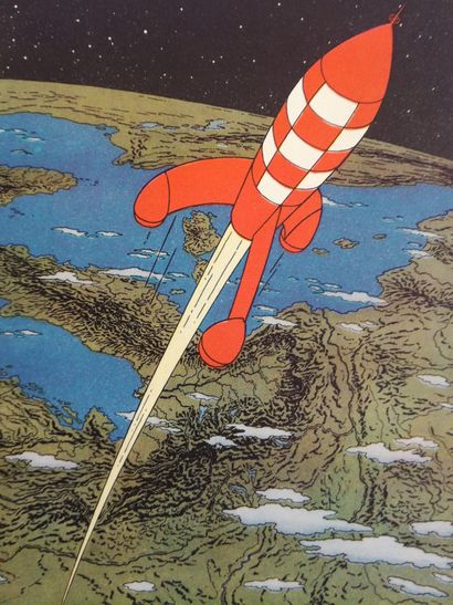 null HERGÉ. Les aventures de Tintin. Ensemble de 7 albums. Tournai et Paris, Casterman....