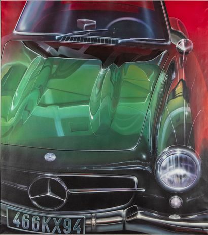 null Yacoub KAPICA (né en 1948) 

Mercedes 300 SL

Acrylique sur toile, signé et...