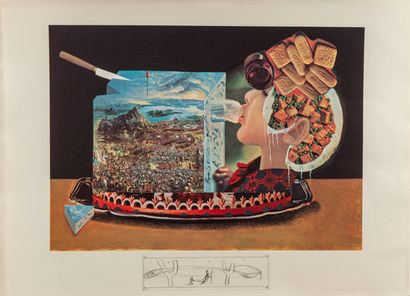 null Salvador Dalí (1904-1989)

Les Dîners de Gala. 1971. Lithographie d'après des...