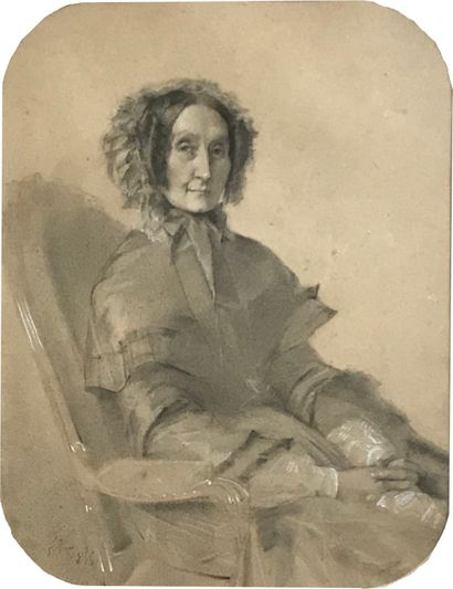 null FRENCH SCHOOL of the XIXth century

Mrs Agnès Leguay wife Dumont

Charcoal and...