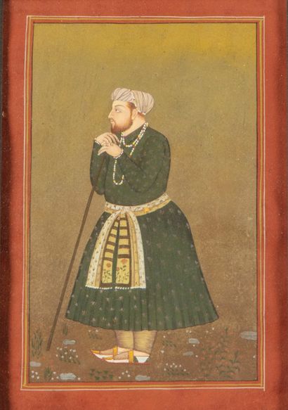 null INDIAN SCHOOL after DWARKA LAR 

Portrait of a man

Two large miniatures on...